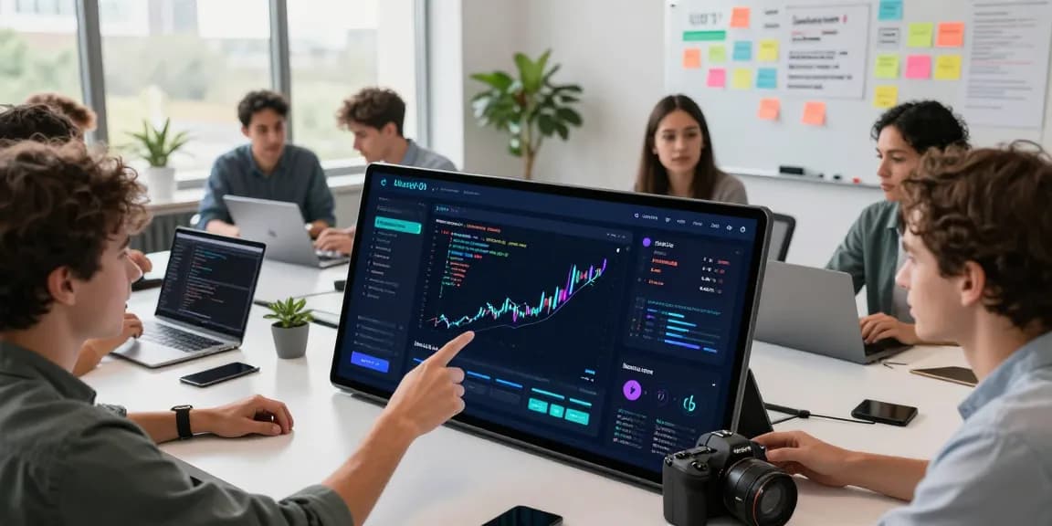 Developers collaborating on USDT0 integration in a modern workspace.