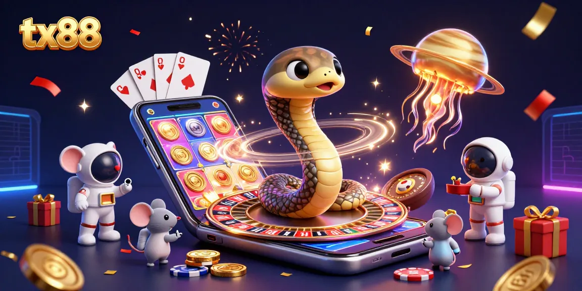 Experience the excitement of tx88 with vibrant casino action featuring captivating characters and games.