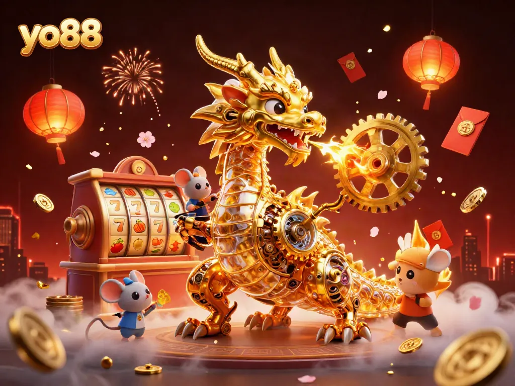 Engage with yo88's thrilling slots featuring golden slots and a magical dragon, enhancing your gaming experience.