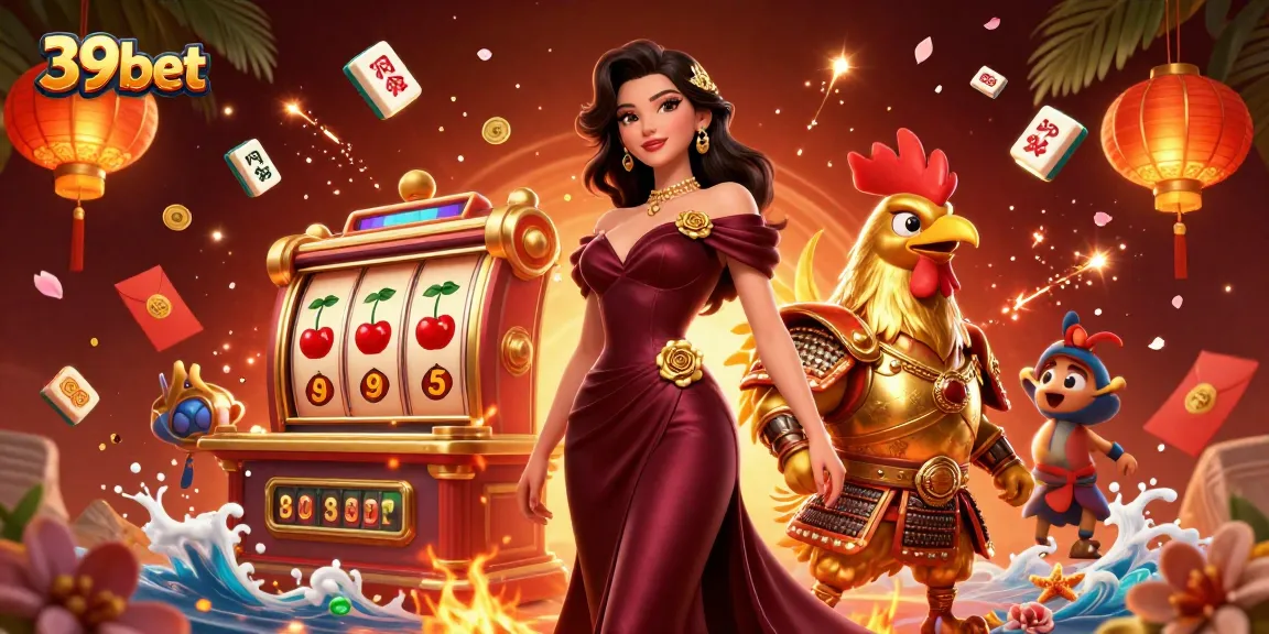 Experience thrilling gameplay at 39bet with glamorous characters and exciting casino elements.