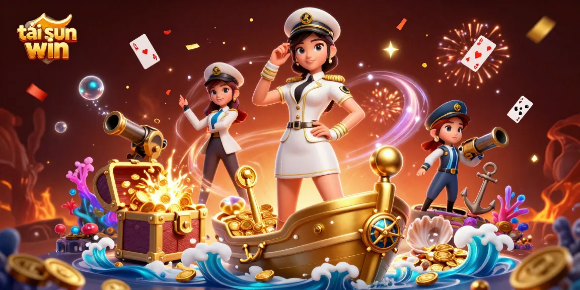 Engaging players at tải sun win with a vibrant casino theme showcasing dynamic elements like gold coins and playing cards.