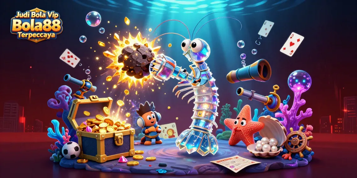 Experience thrilling Judi Bola Vip Bola88 Terpercaya with an engaging and vibrant 3D illustration.
