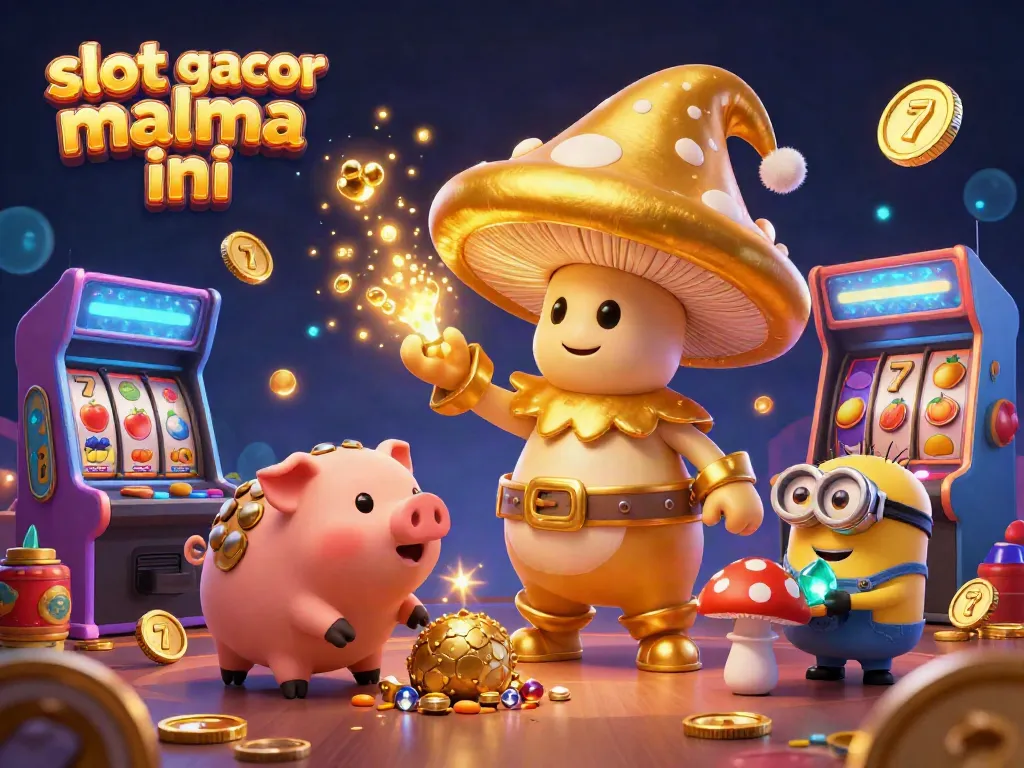 Transform your gaming night with slot gacor malma ini, a vibrant casino scene featuring dynamic magical characters and engaging slot elements.