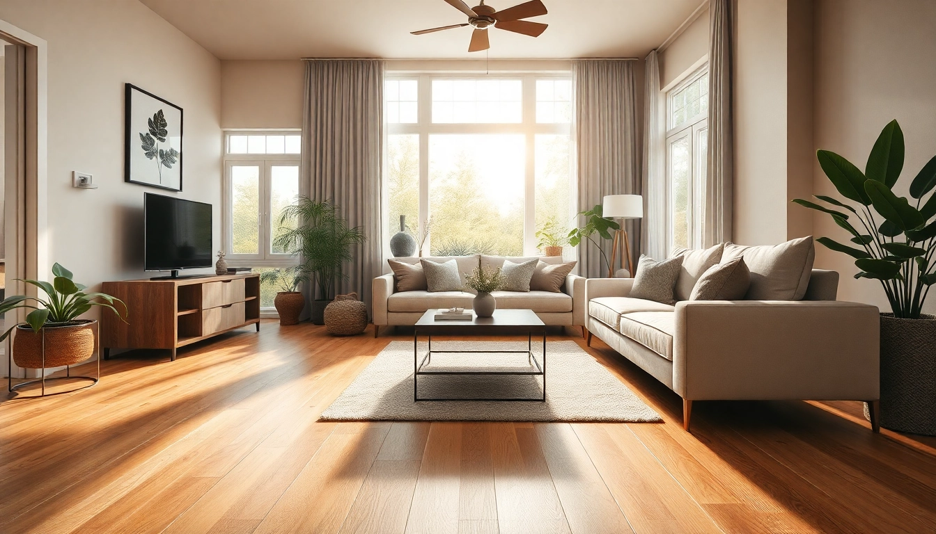 Transform your space with stylish cheap vinyl flooring in a modern living area featuring natural light.