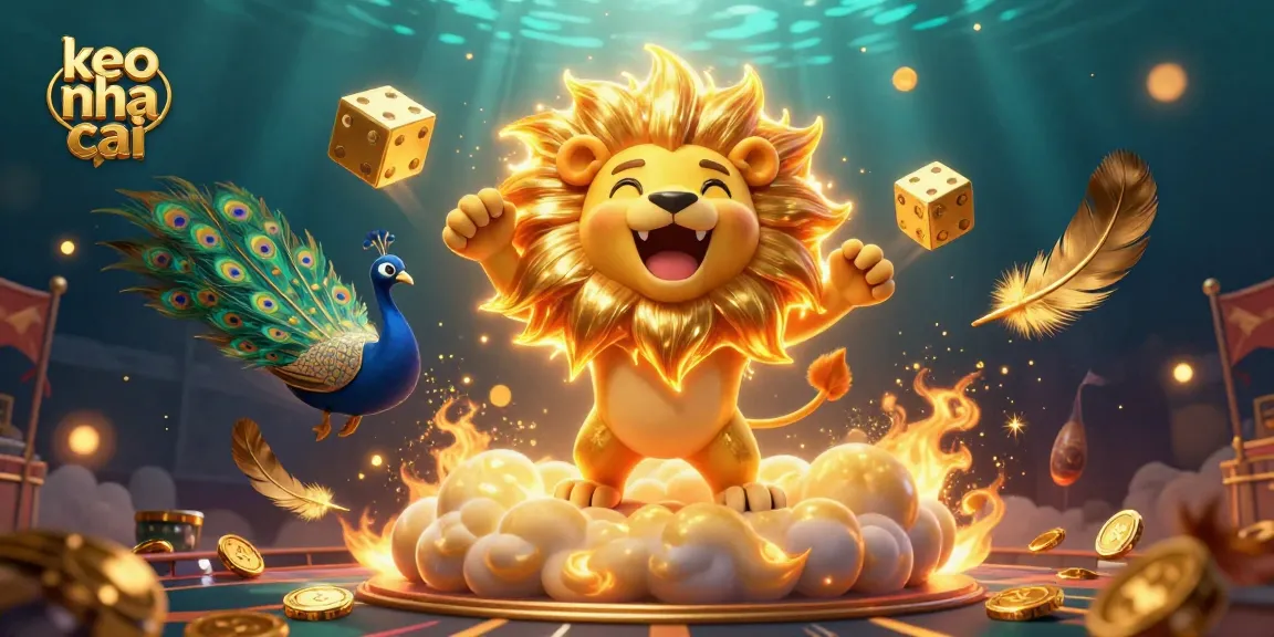 Experience thrilling action with keo nha cai in a vibrant 3D casino-themed scene.