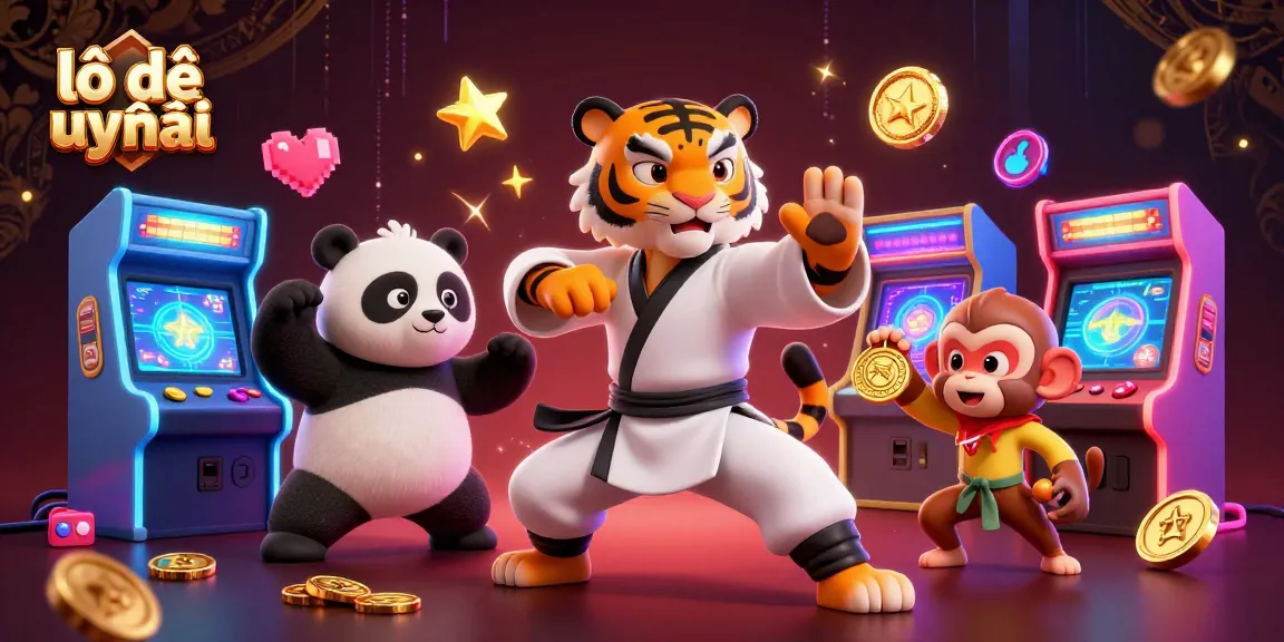 Experience thrilling action with "lô đề uy tín" in this vibrant online casino-themed illustration.