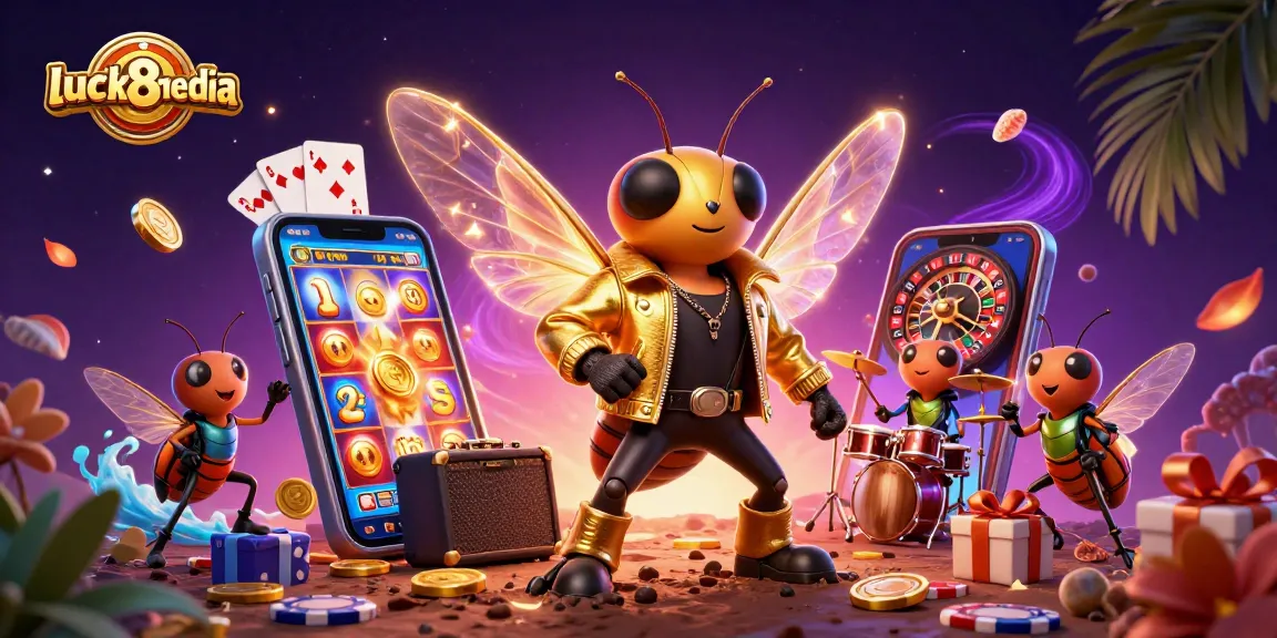 Join the excitement with luck8media's vibrant slot games and live casino action, featuring colorful characters and dynamic gameplay!