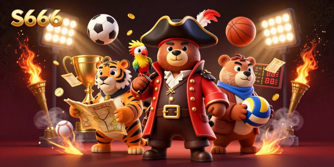 S666 brings excitement to sports betting with dynamic casino elements and vibrant characters.