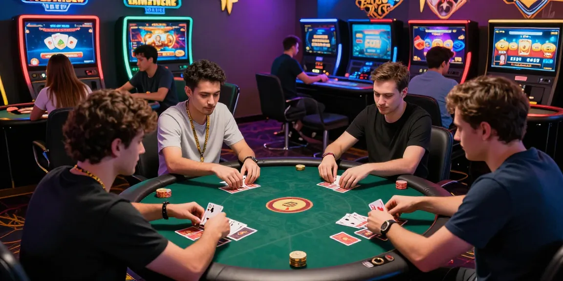 Players enjoying thrilling card games at yo88's vibrant virtual casino, showcasing immersive 3D graphics and exciting rewards.