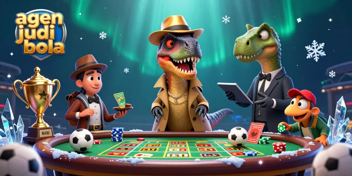 Engage with agen judi bola by betting on sports with vibrant 3D cartoon characters in a dynamic setting.