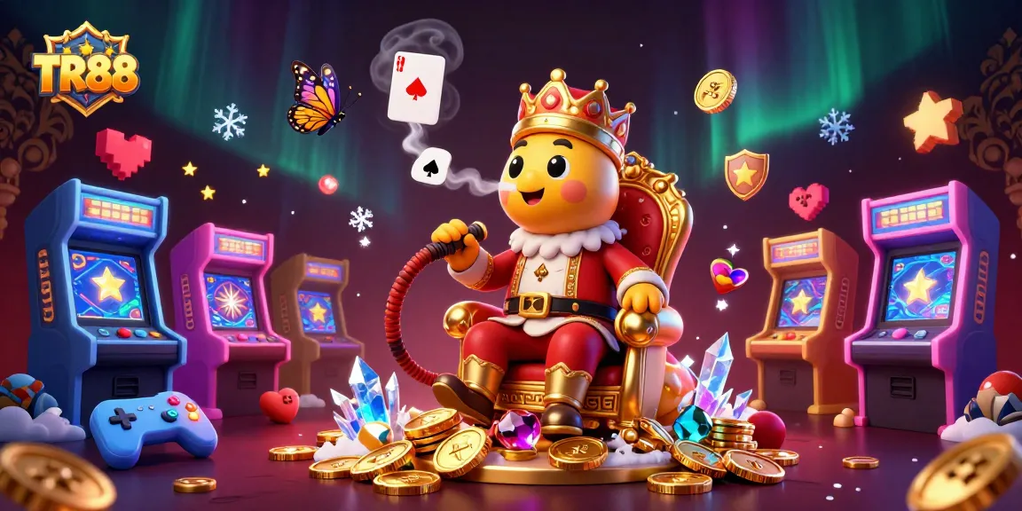 Experience TR88's vibrant casino scene, showcasing games and excitement in a magical setting.