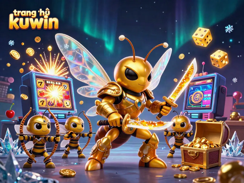 Engage with dynamic gameplay at trang chủ kuwin showcasing a vibrant 3D casino scene with lively characters and rich gaming elements.