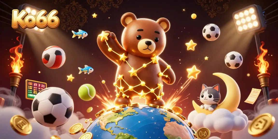 Experience thrilling wins with Ko66 as you scoop up coins in this dynamic casino scene.