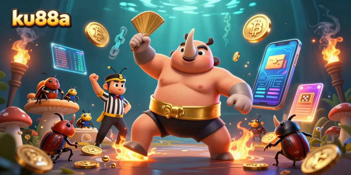 Engage in thrilling gameplay with ku88a's innovative 3D casino elements featuring beetle champions and cryptocurrencies.