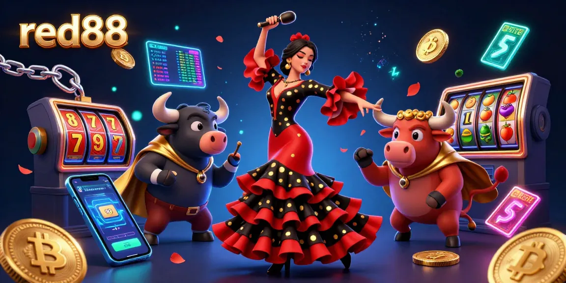 Engage in exciting games at red88 with vibrant characters and immersive casino elements in 3D.