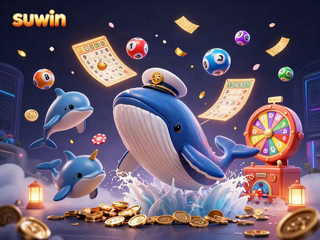Win big with suwin in a vibrant 3D casino world featuring playful characters and lively elements