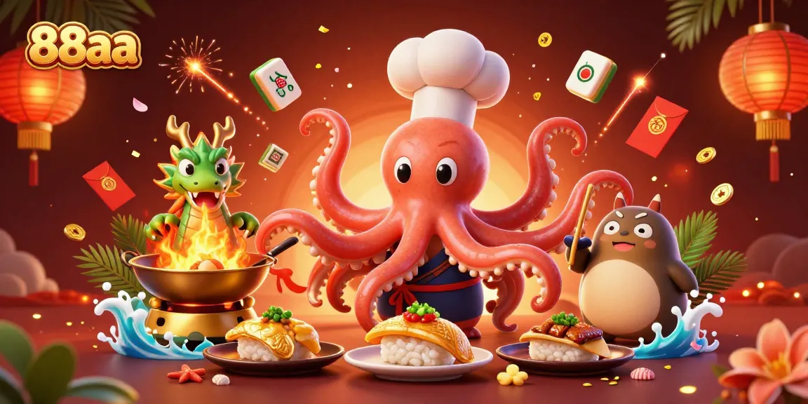 Experience the excitement of 88aa with a vibrant scene featuring engaging casino elements and characters.