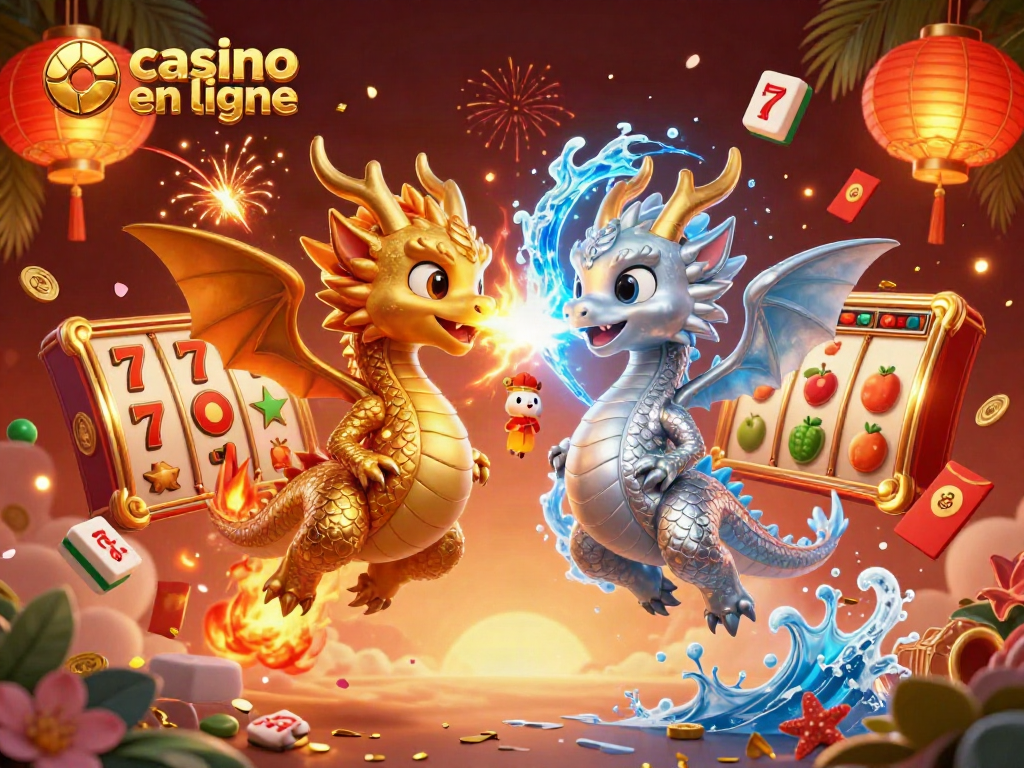 Jouez à des jeux de casino en ligne avec des dragons fantastiques et des éléments de chance.