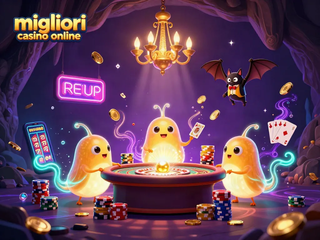 I migliori casino online illuminati da girini luminosi in un’atmosfera magica e scintillante.