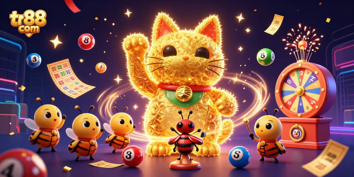 Engage in exciting gameplay at tr88 com with vibrant lottery and casino-themed visuals.