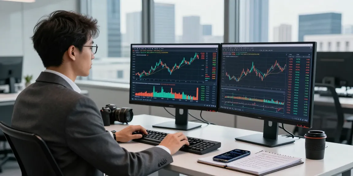 Real-time Frankfurt exchange data feed displayed on monitors in a finance workspace.