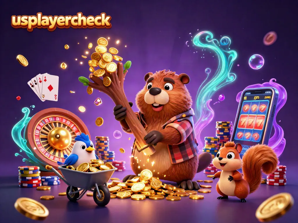 Experience thrilling games and big wins with usplayercheck in a vibrant 3D casino scene.