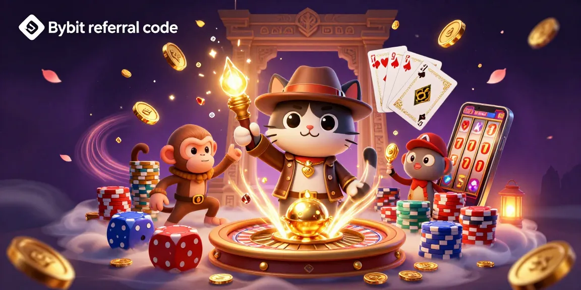 Uncover bonuses with the Bybit referral code, exploring a vibrant casino world.