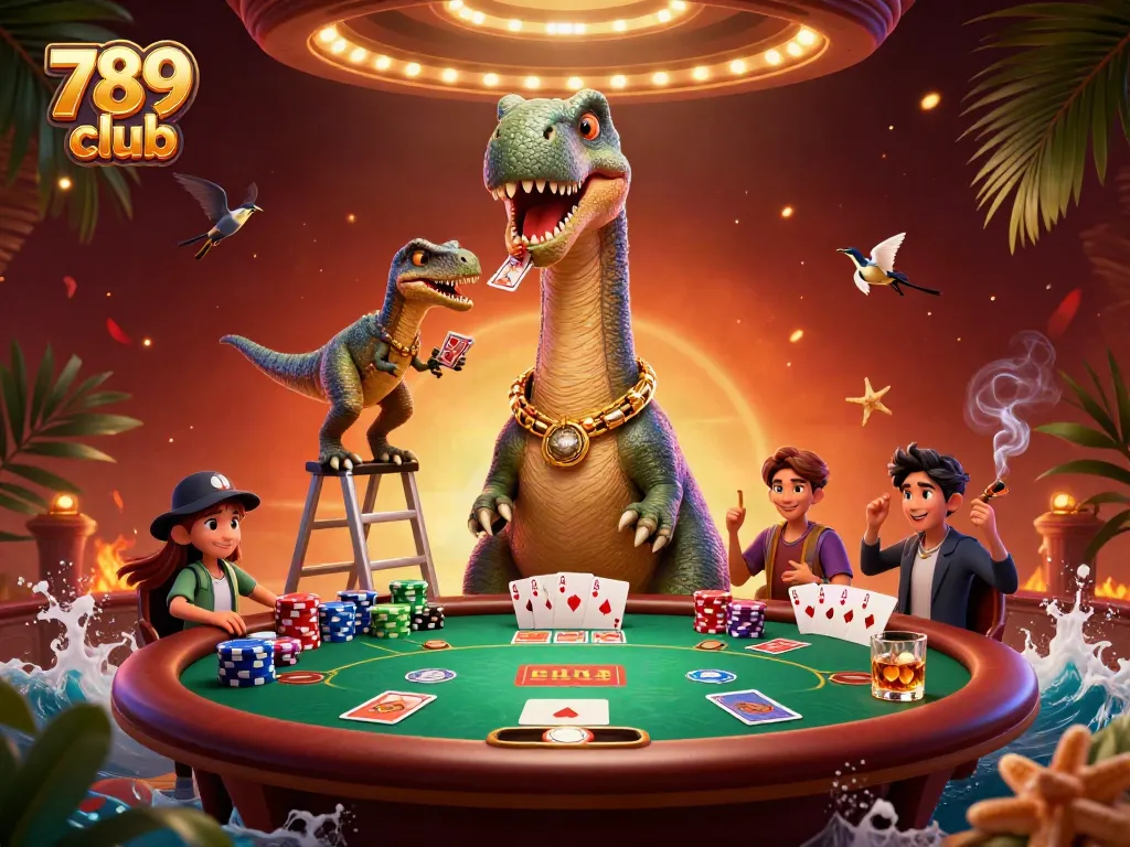 Win big at 789club with thrilling card games highlighted in a vibrant 3D casino scene.