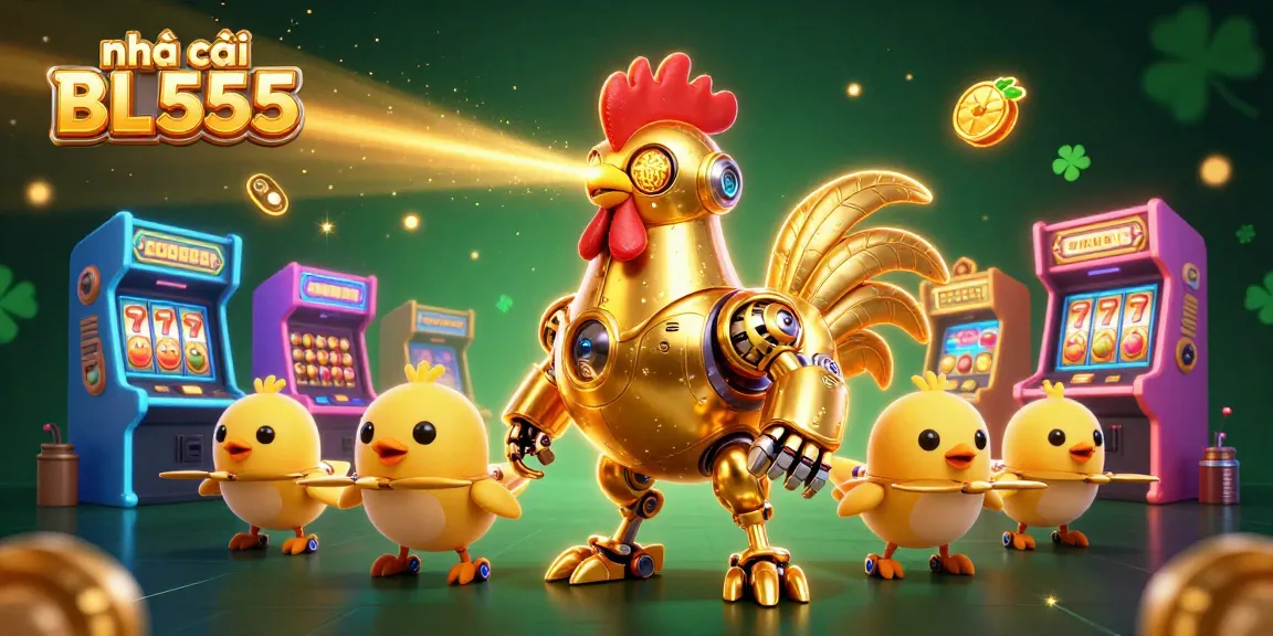 Engage with the exciting world of nhà cái BL555, featuring vibrant characters in a thrilling gambling scene.