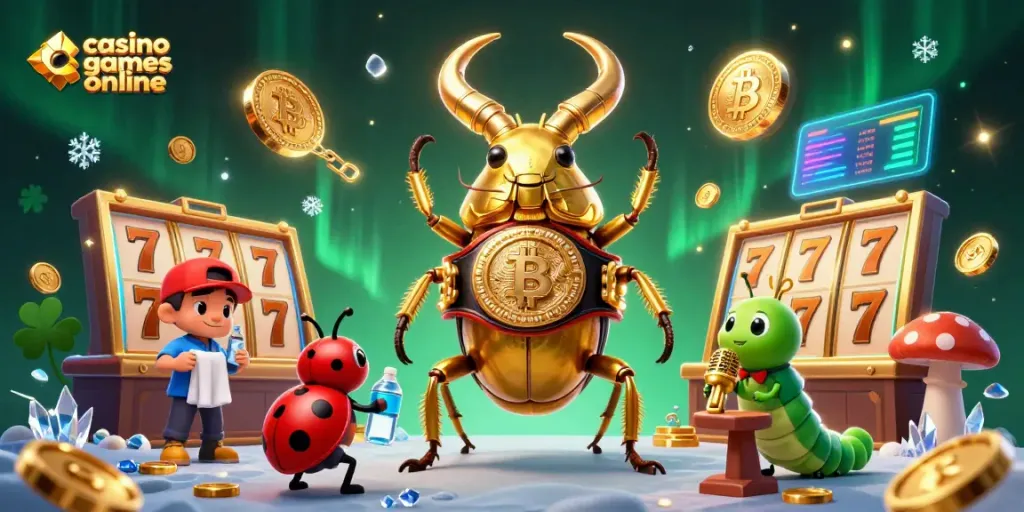 Experience thrilling casino games online illustrated with vibrant characters and dynamic elements.