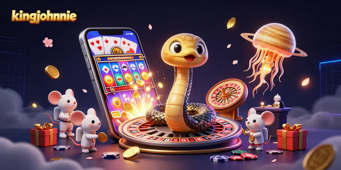 Engaging scene featuring kingjohnnie's cosmic dealer amidst playful bets and vibrant casino elements.