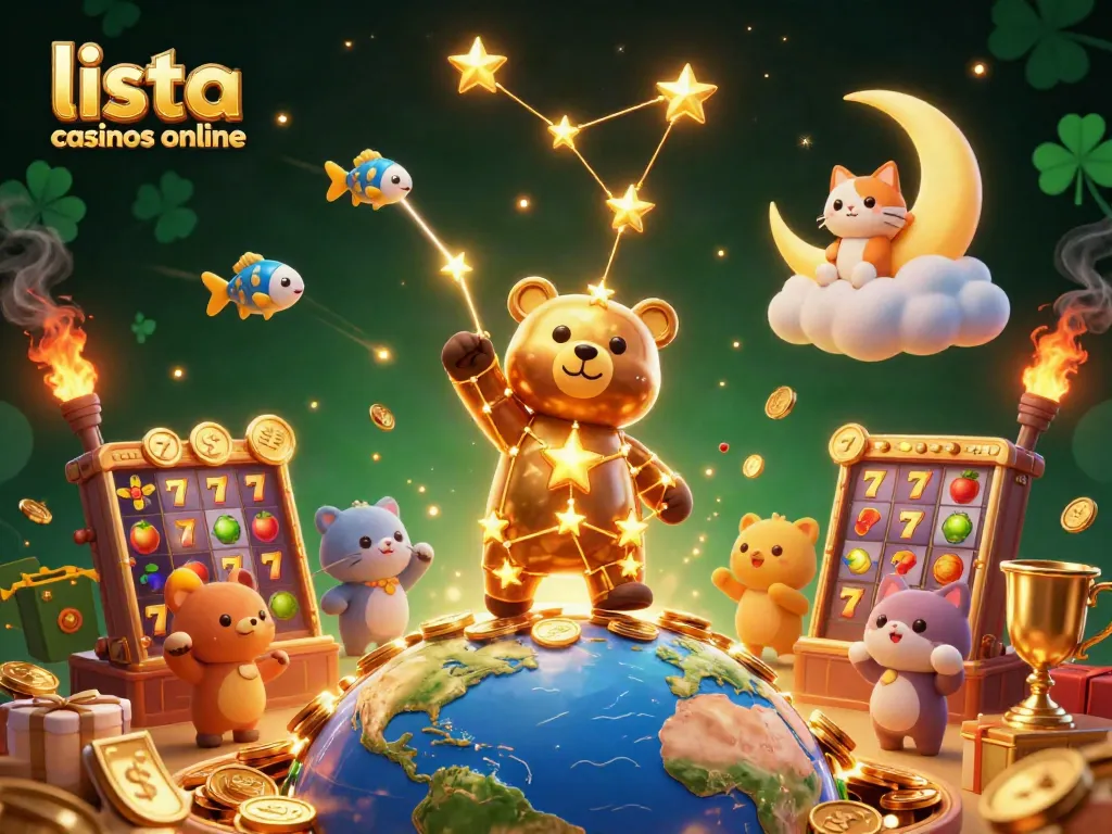 Juega con la lista de casinos online, disfrutando juegos y premios en un entorno vibrante y animado.