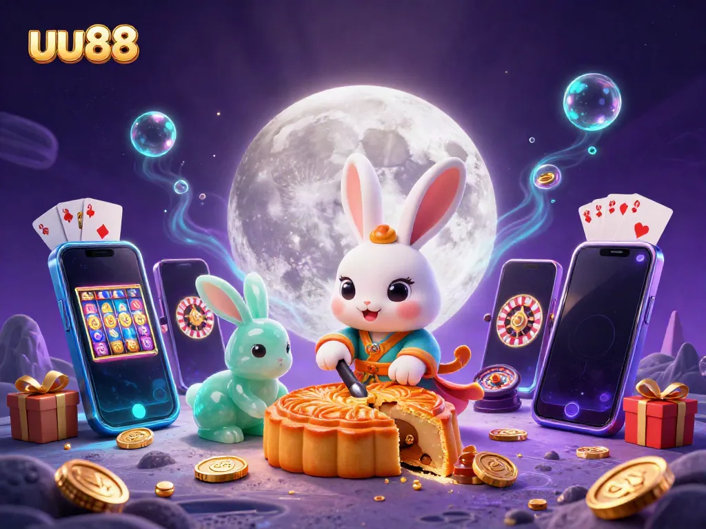 Experience thrilling gameplay at uu88 with the enticing moon rabbit and vibrant slot game elements.