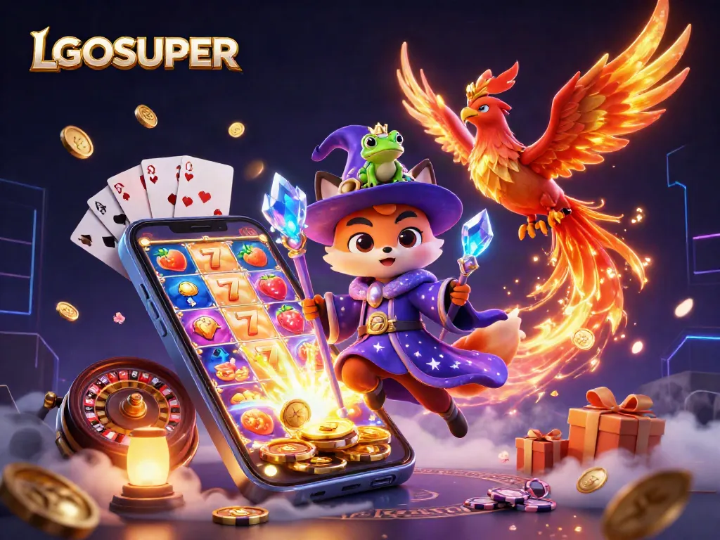 Experience thrilling gaming with LGOSUPER's vibrant slot games featuring mystical characters.
