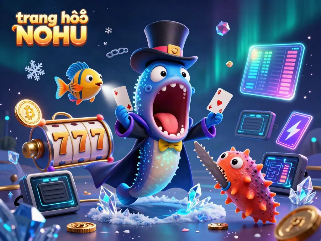 Engage with the vibrant world of trang chủ NOHU featuring unique gambling characters in a 3D underwater magic scene.
