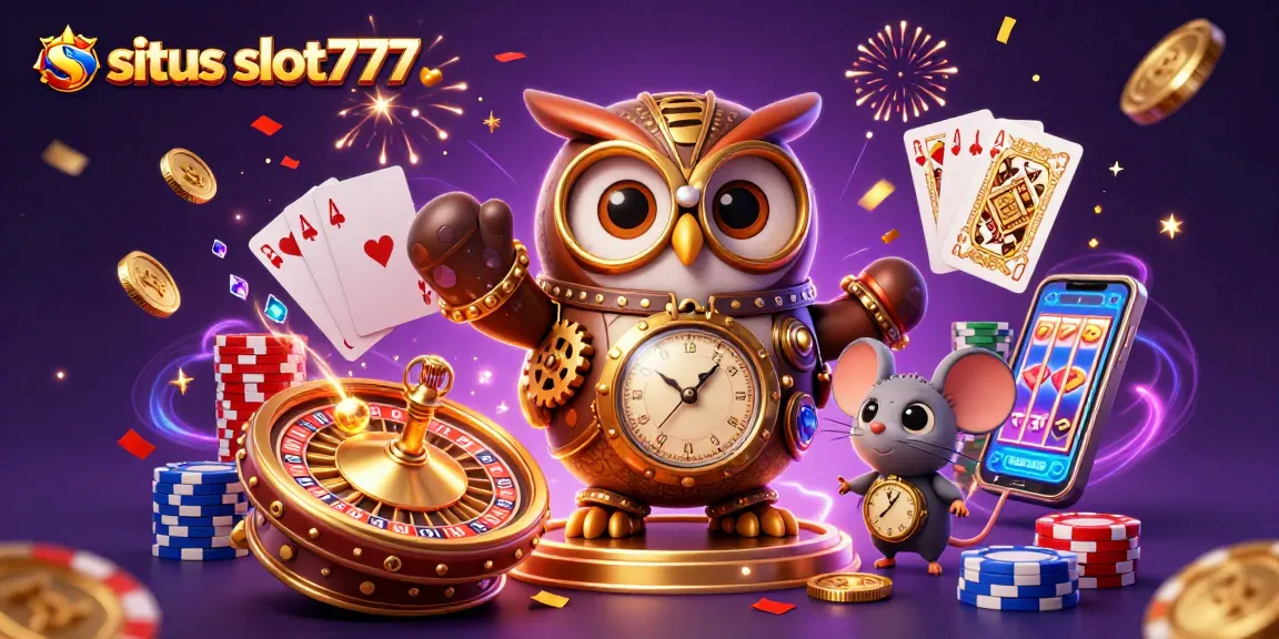 Experience the thrill of situs slot777 with vibrant 3D characters, dazzling casino elements, and dynamic action.