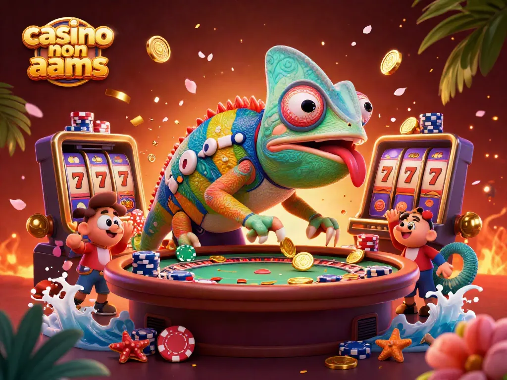 Gioca nei migliori casino non aams: un momento divertente con slot, chip e colori vibranti