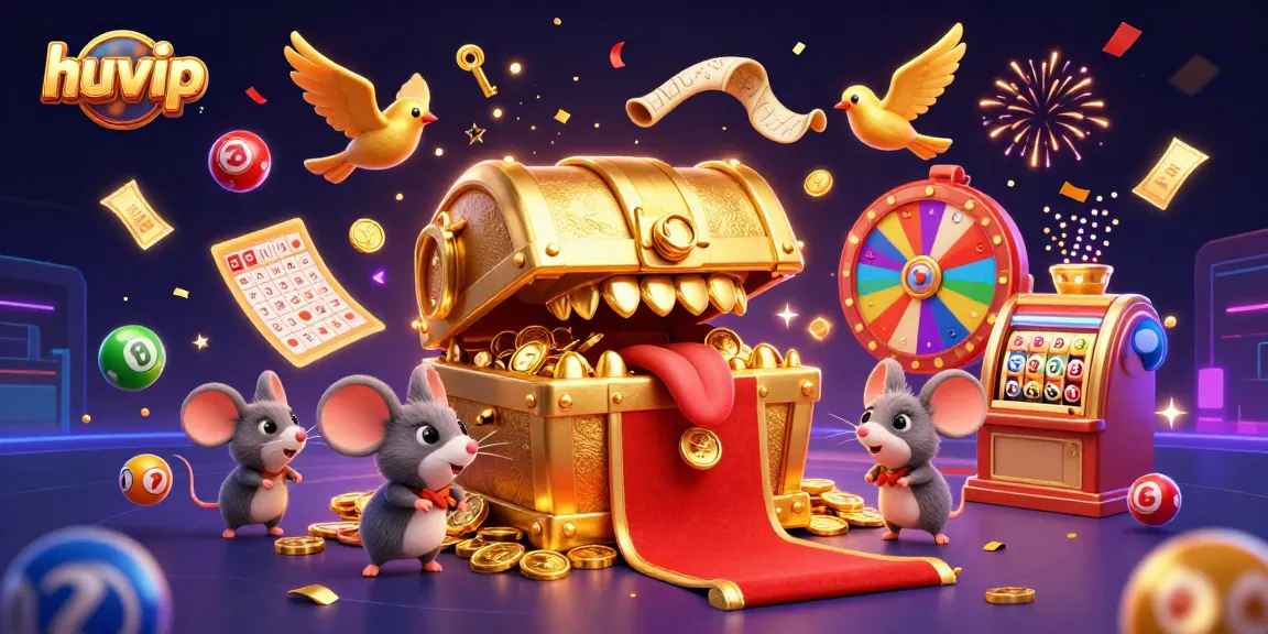 Experience thrilling wins with huvip in a vibrant casino scene, showcasing rich game elements.